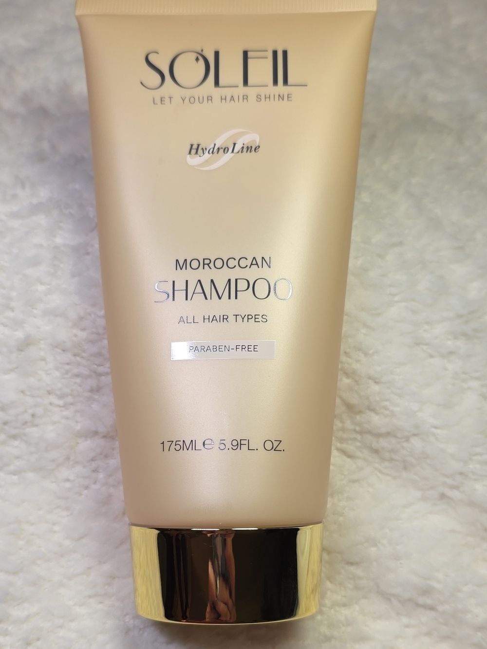 SOLEIL Moroccan Shampoo - Gold Nourishing Formula for All Hair Types